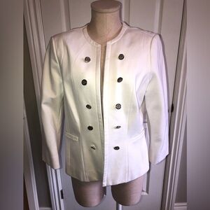 Cleo elegant White Double-Breasted Women's Jacket